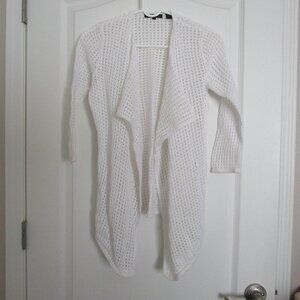 crocheted cotton cardigan